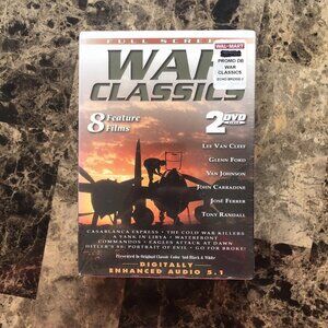 War Classics 8 Feature Films (DVD, 2004, 2-Disc Set) Lee Van Cleef SEALED